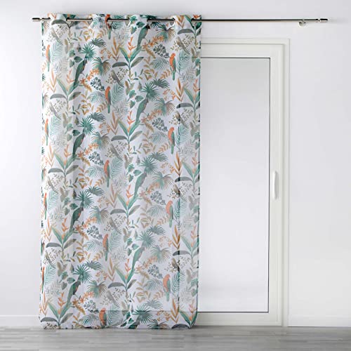 Douceur d'Intérieur, Eyelet Curtain 140 x 240 cm Sandblasted Panis White