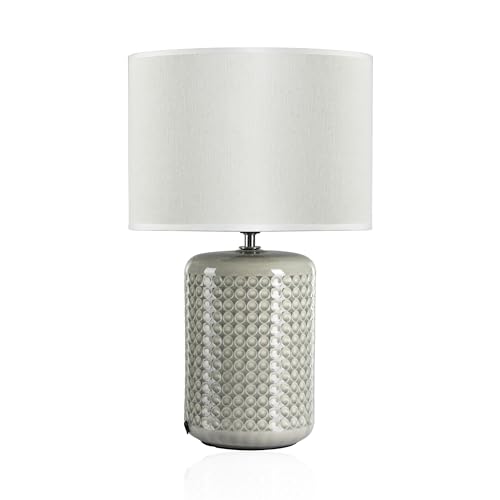 Paulmann Pauleen 48020 Go for Glow Table luminaire max. 20W for E27 Lamps Bedside Table luminaire Beige, Grey, Green 230V Ceramic/Fabric Without lamp