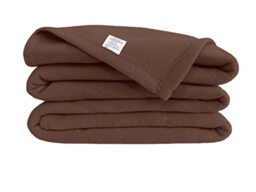 Poyet Motte poleco Polyester Fleece Blanket Chocolate, polyester, chocolate, 240x220 cm
