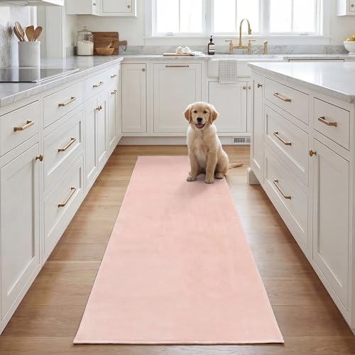 Safavieh Boho Rug Living Room, Dining Room, Bedroom - Machine Washable and Non Slip - Loft Collection, Short Pile, in Peach, 155 X 228 cm