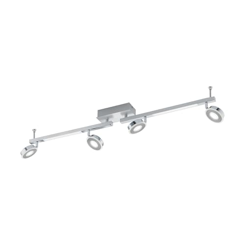 EGLO LED ceiling lamp Cardillio, ceiling spotlight, aluminium