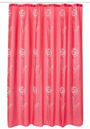 Spirella Textile Curtain VICKY Pink 180 x 200 1209161, White, Standard