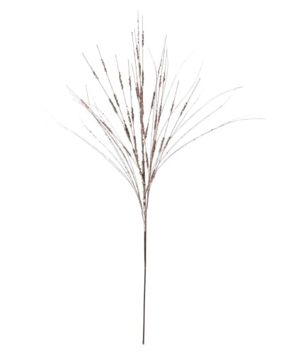 Rose Gold Glitter Wispy Christmas Tree Spray, 100cm Decorative Pick - Rose gold glitter wispy spray, 100cm statement Christmas tree pick for wreaths, garlands and festive arrangements