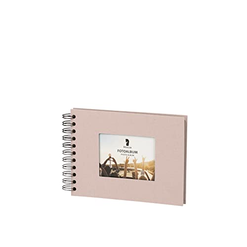 R??ssler 13293200582 - Photo Album with Wire-O-Binding, Mount Cut-Out, Powder, 40 Pages, 145 x 195 x 25 mm, 1 Piece