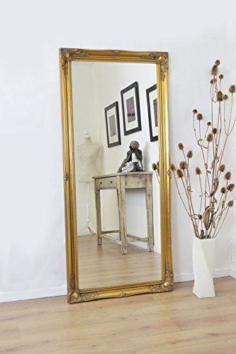 Mirror Ornate Gold Antique Design Over Mantle 5Ft6 X 2Ft6, 167 x 76