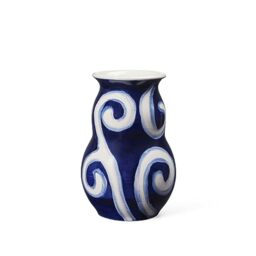 Kähler Design 695012 Tulle Vase Porcelain 13 x 8.5 x 8.5 cm Blue