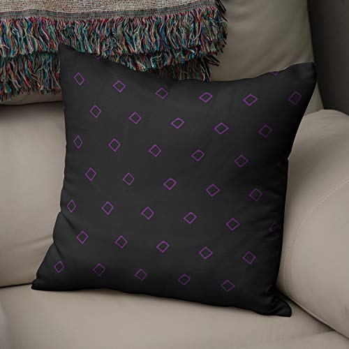 Bonamaison Decorative Cushion Cover, Polycotton, Purple, Standard