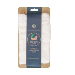 Eco Bath London Bamboo Hair Drying Wrap - Super Soft Quick Drying Hair Towel Wrap for Women, Soft Bamboo Head Towel for Drying Curly Hair
