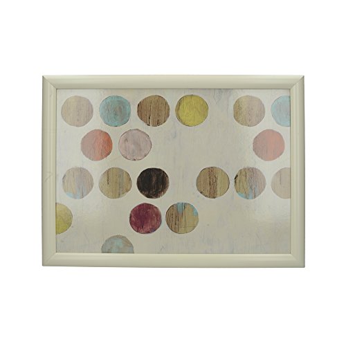"Creative Tops 'Retro Spots' Cushioned Bean Bag Lap Tray, 44 x 34 cm (17.5"" x 13.5"") - Multi-Colour"
