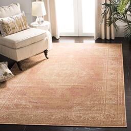 Safavieh Traditional Indoor Woven Rectangle Area Rug, Vintage Collection, VTG112, in Light Brown / Ivory, 122 X 170 cm for Living Room, Bedroom or Any Indoor Space