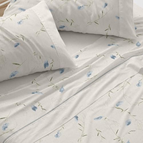 Burrito Blanco - Bedding Set - Bed 135 cm (+Available Measurements) - Design 052 - Blue Color (135x190/200 cm.)