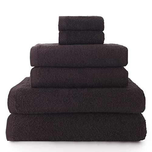 Top Towels - Hand towel set - 2 hand towels, 2 bath towels and 2 bidet towels - 100% cotton - 500 g/m6