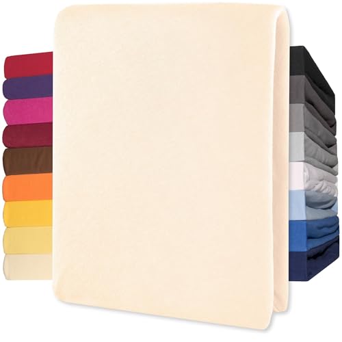 CelinaTex Lucina Topper Fitted Sheet Divan Cover Cotton 180x200-200x200 cm ecru