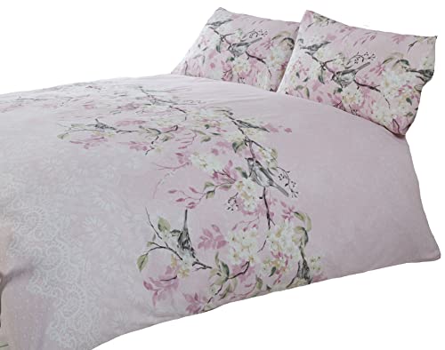 Rapport Home Eloise Duvet Set, SuperKing-Pink, Polyester-Cotton, Super-King