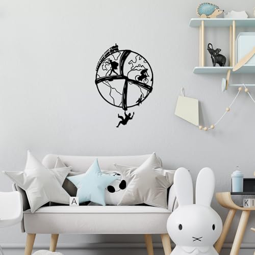 Stylish Black Decorative Metal Wall Accessory, 46 x 66 cm, 100% Metal, 1.5 mm Thickness, Perfect for Modern Home Decor & Unique Wall Art