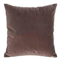 Eurofirany Velvet Kristi Cushion Cover Sofa Cushion Decorative Cushion 1 Piece 45 x 45 cm (Coffee)