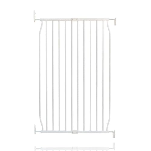 Bettacare Extra Tall Screw Fit Metal Dog Gate, White, 70cm - 80cm