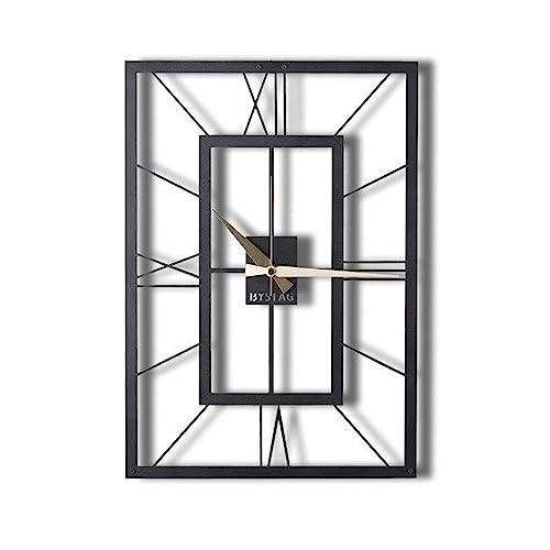 WELL HOME MOBILIARIO & DECORACIÓN Decorative metal square wall clock 49x34.5