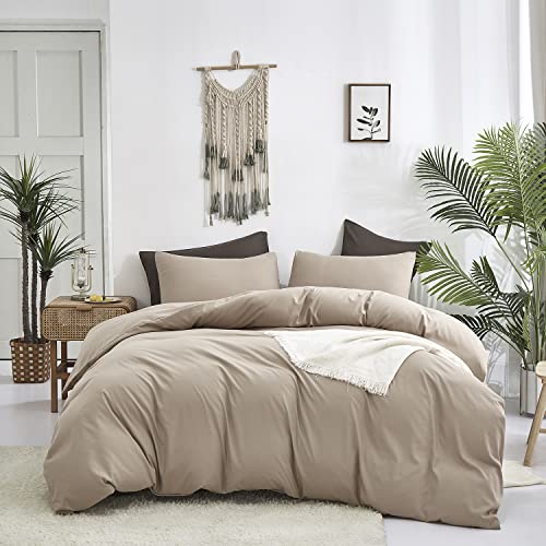 karever Deep Champagne Comforter Set Full Light Champagne Bedding Set Solid Champagne Comforter Set Full
