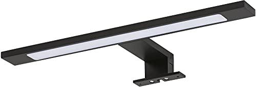Tiger Ancis LED Bathroom Mirror Lamp, Aluminium, Acrylic, Vinyl, Black, 40 x 3.9 x 11 cm