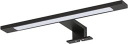 Tiger Ancis LED Bathroom Mirror Lamp, Aluminium, Acrylic, Vinyl, Black, 40 x 3.9 x 11 cm