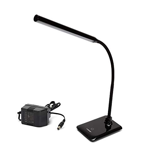 VELAMP Table Lamps and with Lenses Slim Table Lamp, Black, Black