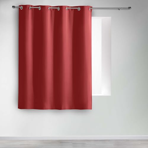Douceur d'Intérieur, Blackout Curtain with Eyelets 135 x 180 cm Pomegranate
