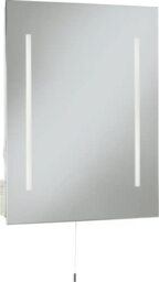 Knightsbridge 230V IP44 10W 500 x 390mm LED Mirror with Dual Shaver Socket