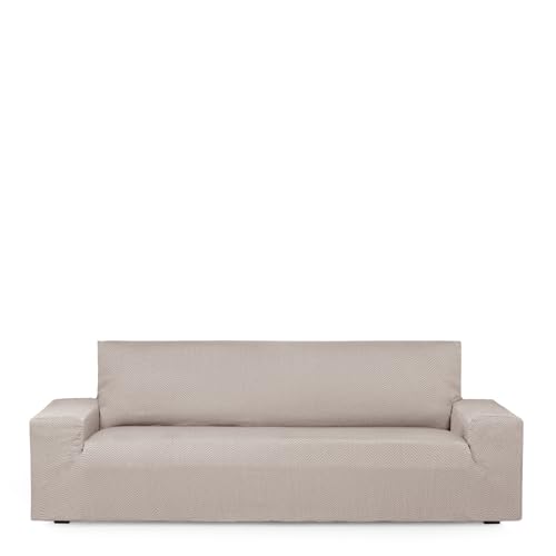 Eysa Luz Elastic Sofa Cover 4 Seater Linen Colour