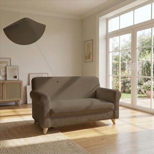 Italian Bed Linen Pi?? Bello bielastic Sofa cover Dove grey,3 places, Polyester, 3 Seats