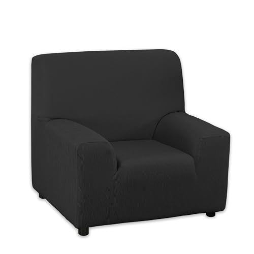 Martina Home Elastic Sofa Cover Emilia Model ??? Black ??? 1 Seater 70 to 110 cm