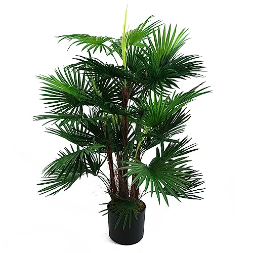Botanik Realistic Potted Artificial Palm and Tropical Trees - Ready to Display