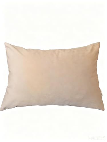 TangDepot Super Soft Velvet Throw Pillow Cover 12x20 Camel - Luxury velvet pillow cover, hidden zip, washable, fits any insert, indoor/outdoor, many colors, instant refresh.