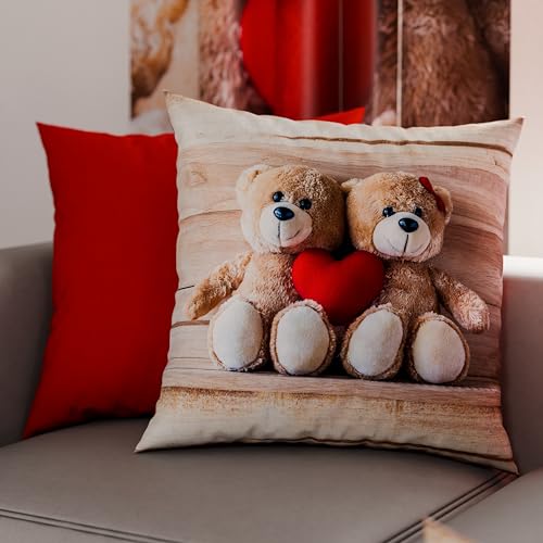 PETTI Artigiani Italiani - Pair of Pillow Cases 30 x 50 cm in Microfibre, Cushions for Bedroom Furniture, Sofa, Living Room, Set of 2 Cushion Covers, Dolcezza Pillowcase, 100% Made in Italy