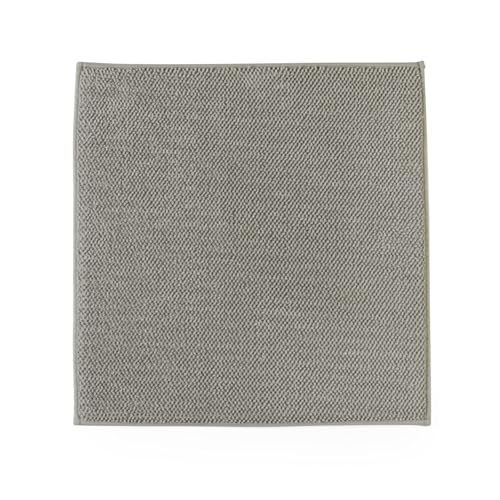 Beldray Anti-Mould Chenille Shower Mat - Memory Foam Non-Slip Shower Mat for Bathroom, Extra Soft, Absorbent, 3-Layer, Treated with Antibacterial Protection, Machine Washable, 50 x 50cm, Beige