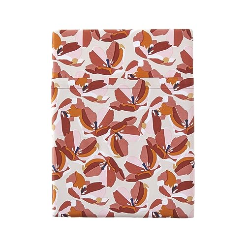 ESSIX Flat Sheet, Cotton Satin, Red, 180x290 cm