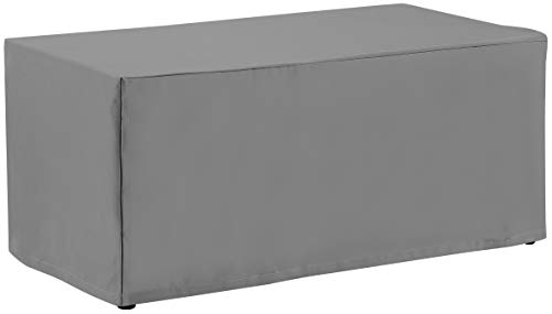 Crosley Furniture CO7502-GY Heavy-Gauge Reinforced Waterproof Vinyl Outdoor Rectangular Table Cover, Gray, 48'' x 27''