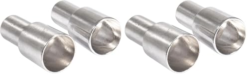 Rayher Set of 2 Bottle Candle Holders for Taper Candles, Metal Candle Stick Holders for Glass Bottles or Single Stem Vases, silver, 1.8x5cm, 46694606 (Pack of 2)