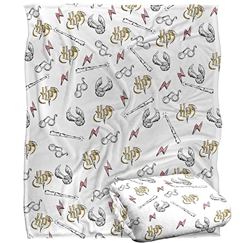 HARRY POTTER Whimsical Water Color Officially Licensed Silky Touch Super Soft Throw Blanket 152 x 127 cm