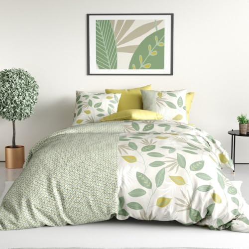 Areca Duvet Cover 260 x 240 cm + 2 Pillowcases Cotton 57 Thread Count