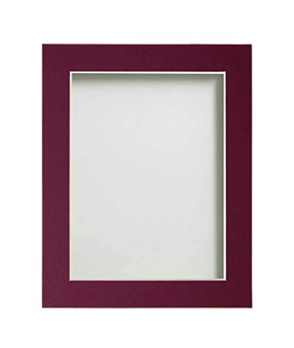 Frame Company Watson Beech Picture Photo Frame fitted with Perspex, 36x24 inch with Plum Mount for image size 30x20 inch