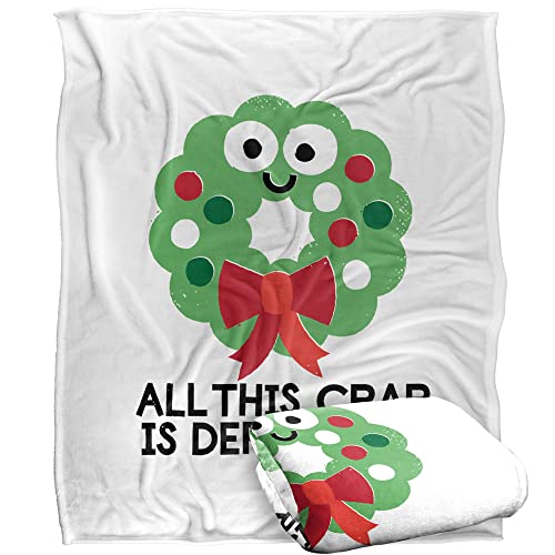 Bcreative - David Olenick Hoho Hopeless Silky Touch Super Soft Throw Blanket 152 X 127 Cm