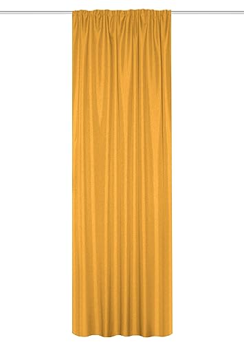 HOMEbasics 085960 Eskimo Blackout Curtain with Thermal Function, Colour: Curry, Size: 300 x 135 cm