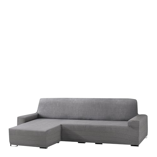 Eysa Aquiles Bi-Elastic Chaise Longue Short Arm Left, Polyester-Cotton, grey, 43 x 37 x 14 cm