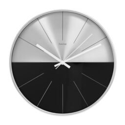 Hama Wall Clock Sardinia, silent, Analog., Ø 30 cm, Black/silver