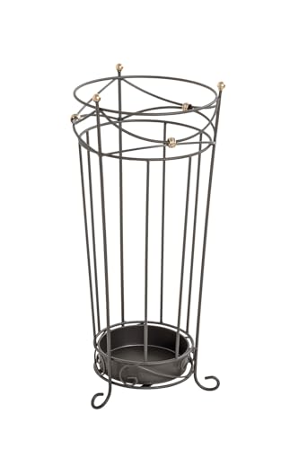 HAKU Umbrella Stand Anthracite, Metal - Dim.: H 55 cm X Ø 24 cm, Style: Traditional
