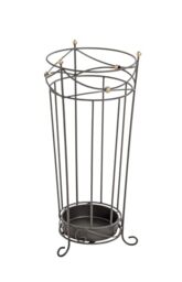 HAKU umbrella stand, modern umbrella stand in anthracite, metal – dimensions: H 55 x Ø 24 cm, Style: Traditional