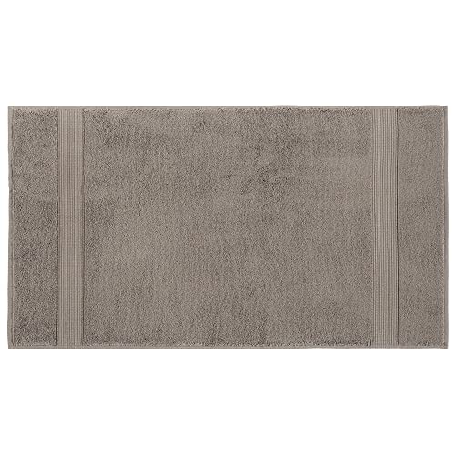 Foutastic Luxury Bath Towel 100% Cotton 450gsm 100 x 180 cm - Warm Grey - Machine Washable, Gentle Cycle, Tumble Dry Low - Soft and Absorbent