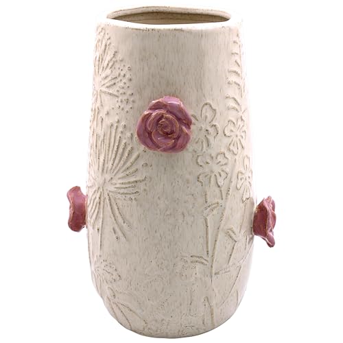 Lesser & Pavey Flowers Vase Small For Living Room & Home Decor - Stylish Vases For Fresh & Artificial Flowers - Modern Vases Centerpiece For Office, Hallway & Table- Decorative Gift For Women & Men