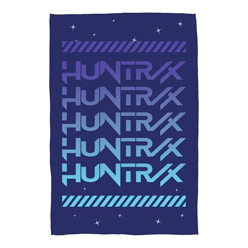 K Pop Demon Hunters Officially Licenced Fleece Blanket - Super Soft Warm Fleece - Huntrix Power Design - Perfect For Home, Bedroom, Sleepovers & Camping - 100 x 150 cm